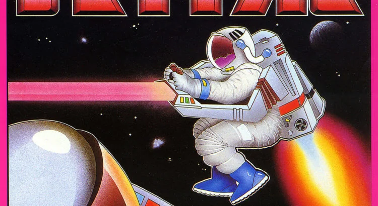 Etykieta gry "Jetpac" na ZX Spectrum
